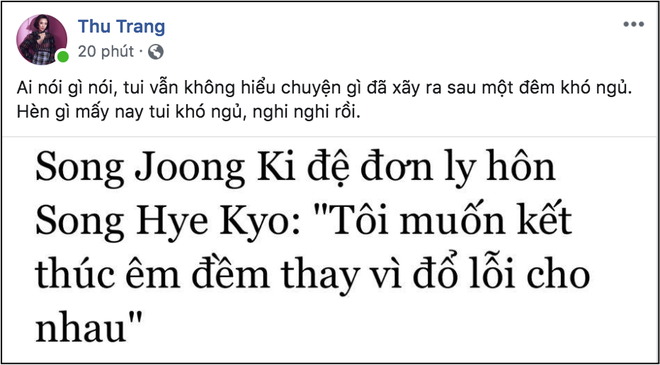 Giải trí - Sao Việt tiếc nuối khi biết tin Song Joong Ki và Song Hye Kyo ly hôn: 'Còn ai dám tin vào ngôn tình?' (Hình 3).