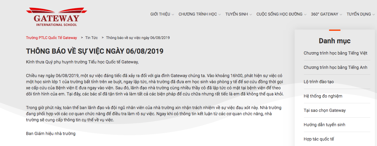 Cộng đồng mạng - Cộng đồng mạng phẫn nộ vụ học sinh tử vong trên xe đưa đón của trường Gateway: 'Các vị chi nghìn đô cho con học gì ở đây?” (Hình 5).