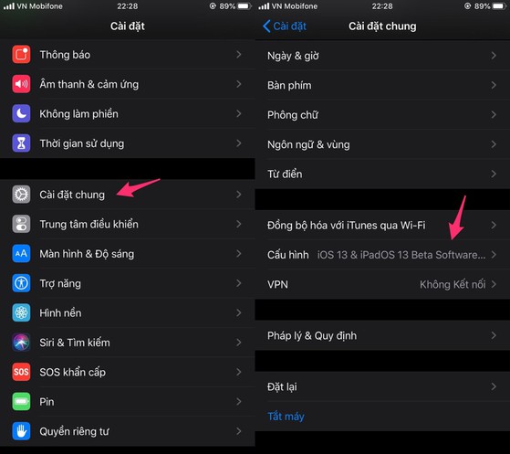 Công nghệ - Cách tải và cài đặt iOS 13.1 Public Beta