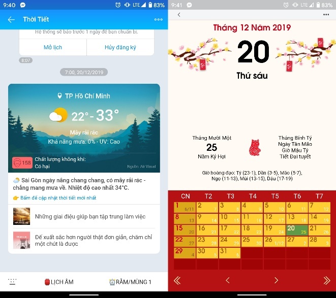 Công nghệ - Cách xem ngày âm lịch từ Zalo trên Android và iOS (Hình 3).