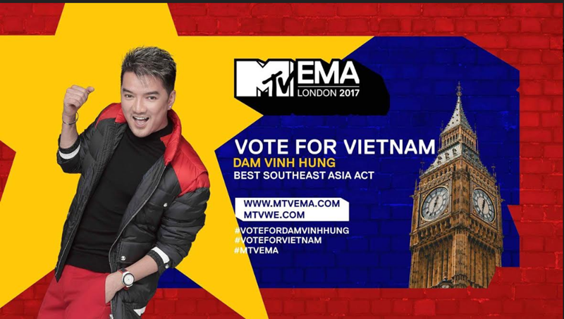 Giải trí - Đàm Vĩnh Hưng chính thức tranh giải tại “MTV EMA 2017”