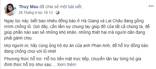 Á hậu Mâu Thủy lên tiếng về nhầm lẫn Lai Châu, Hà Giang thuộc…miền Trung (Hình 2).