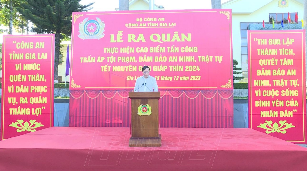 An ninh - Hình sự - Công an tỉnh Gia Lai ra quân trấn áp tội phạm Tết Giáp Thìn 2024 (Hình 2).