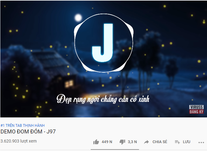 Giải trí - Demo Đom Đóm của Jack đã “phá đảo” top 1 trending Youtube sau 4 tiếng phát hành