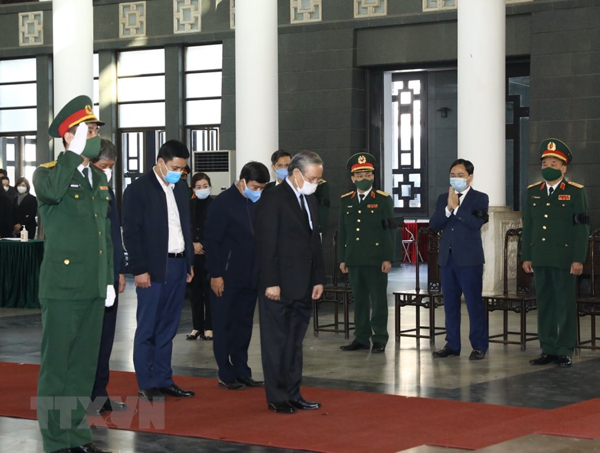 Tin nhanh - Lễ viếng nguyên Phó Thủ tướng Trương Vĩnh Trọng tại Hà Nội (Hình 6).