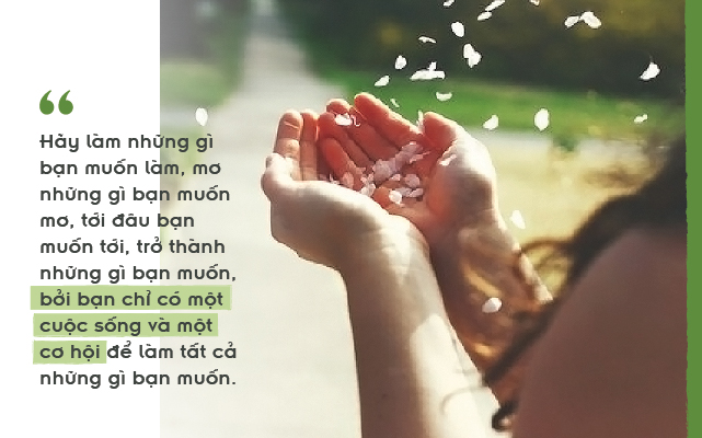 Phụ nữ đừng hối tiếc quá khứ, cái chúng ta cần thay đổi là tương lai 