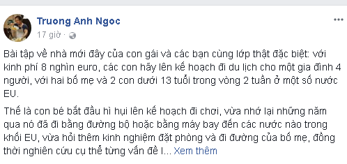 Cộng đồng mạng - Nhà báo Trương Anh Ngọc: Con trẻ lớn lên như thế