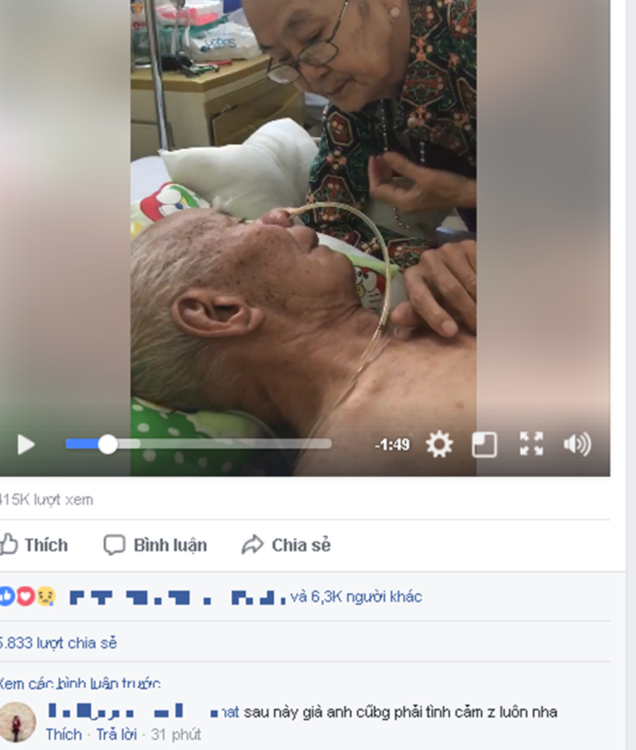 Đời sống - Ph&iacute;a sau clip cụ b&agrave; dặn d&ograve; cụ &ocirc;ng tr&ecirc;n giường bệnh (H&igrave;nh 2).