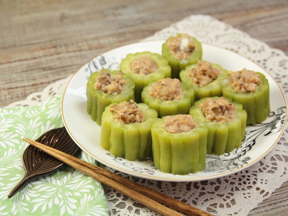 Gia đình - Món ngon mỗi ngày: Mướp đắng nhồi thịt hấp ngon tuyệt (Hình 3).