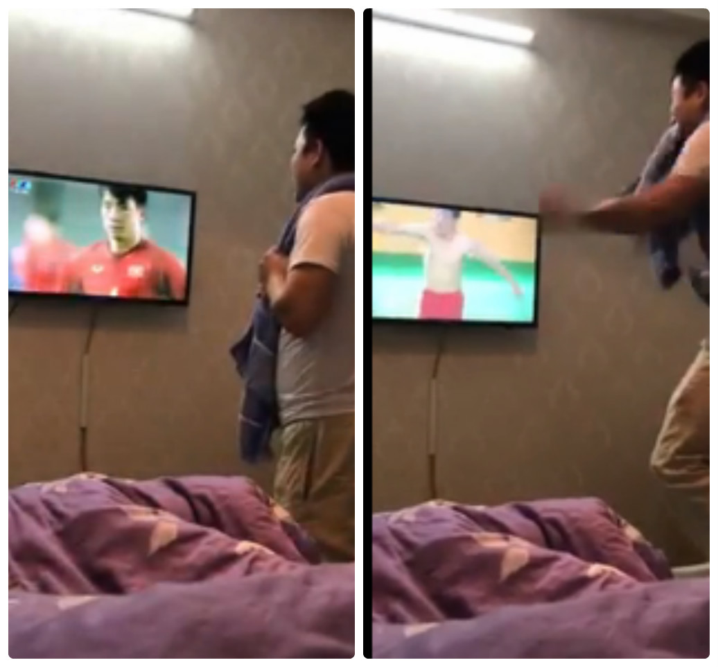 Cộng đồng mạng - Cách ông bố  ăn mừng chiến thắng của U23 Việt Nam hút gần 2 triệu lượt xem (Hình 2).