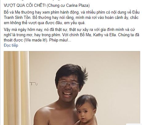 Vụ cháy chung cư Carina: Hành trình vượt qua cõi chết của gia đình nhỏ gây xúc động mạnh