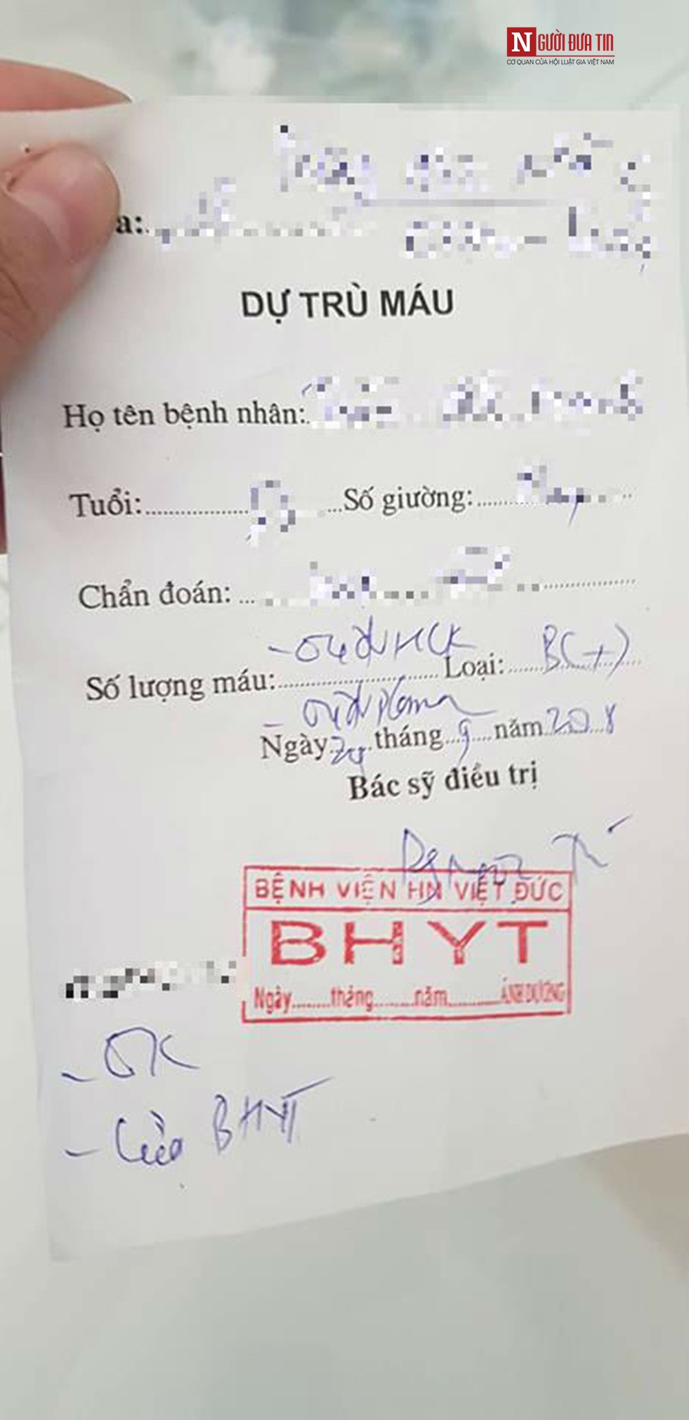 Tin nhanh - Hồi âm của Bệnh viện Việt Đức về loạt điều tra 'cò máu' và những nghi vấn bỏ lửng (Hình 4).