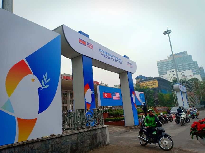 Tin nhanh - Cận cảnh Trung tâm báo chí quốc tế phục vụ hội nghị thượng đỉnh Mỹ - Triều ngày khai trương (Hình 3).