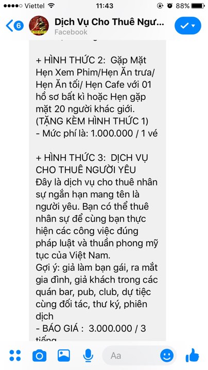 Tin nhanh - Mất tiền triệu thuê 'người yêu' đi chơi ngày 8/3 (Hình 3).