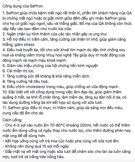 Sức khỏe - Thực hư &ldquo;thần dược&rdquo; nhuỵ hoa nghệ T&acirc;y &ndash; Saffron gi&aacute; gần nửa tỷ/kg chữa b&aacute;ch bệnh? (H&igrave;nh 2).
