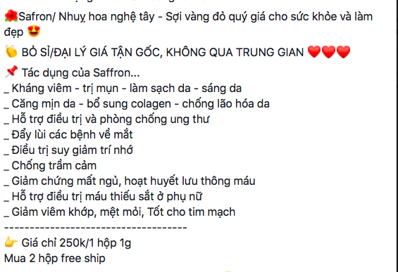Sức khỏe - Thực hư &ldquo;thần dược&rdquo; nhuỵ hoa nghệ T&acirc;y &ndash; Saffron gi&aacute; gần nửa tỷ/kg chữa b&aacute;ch bệnh?