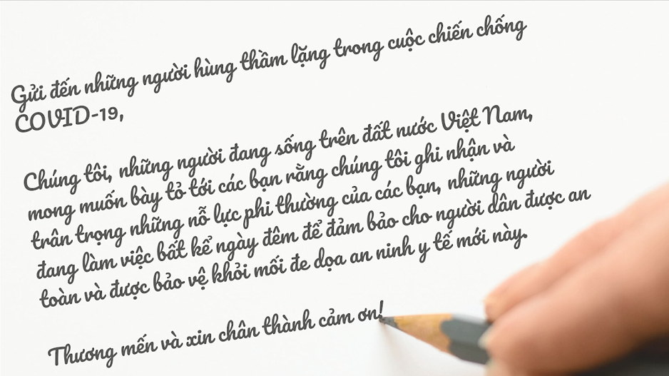 Tin nhanh - Xúc động với lời cảm ơn những người tham gia cuộc chiến chống Covid-19 (Hình 2).