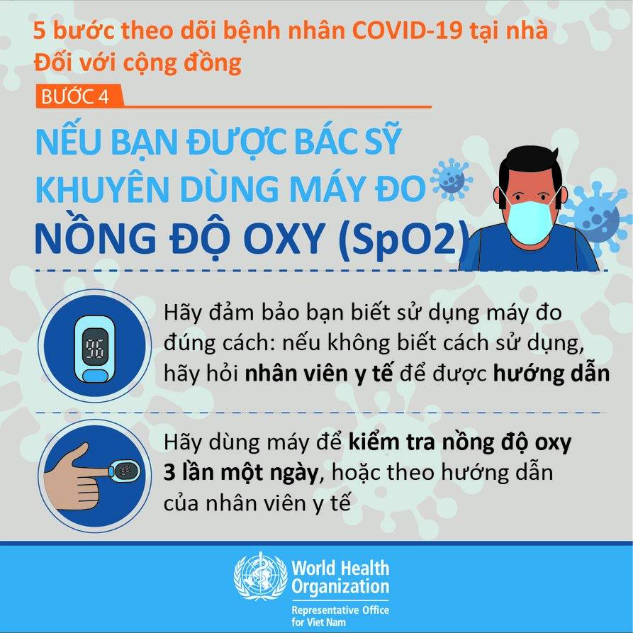 Bĩnh tĩnh sống - 5 bước theo dõi bệnh nhân Covid-19 tại nhà (Hình 6).