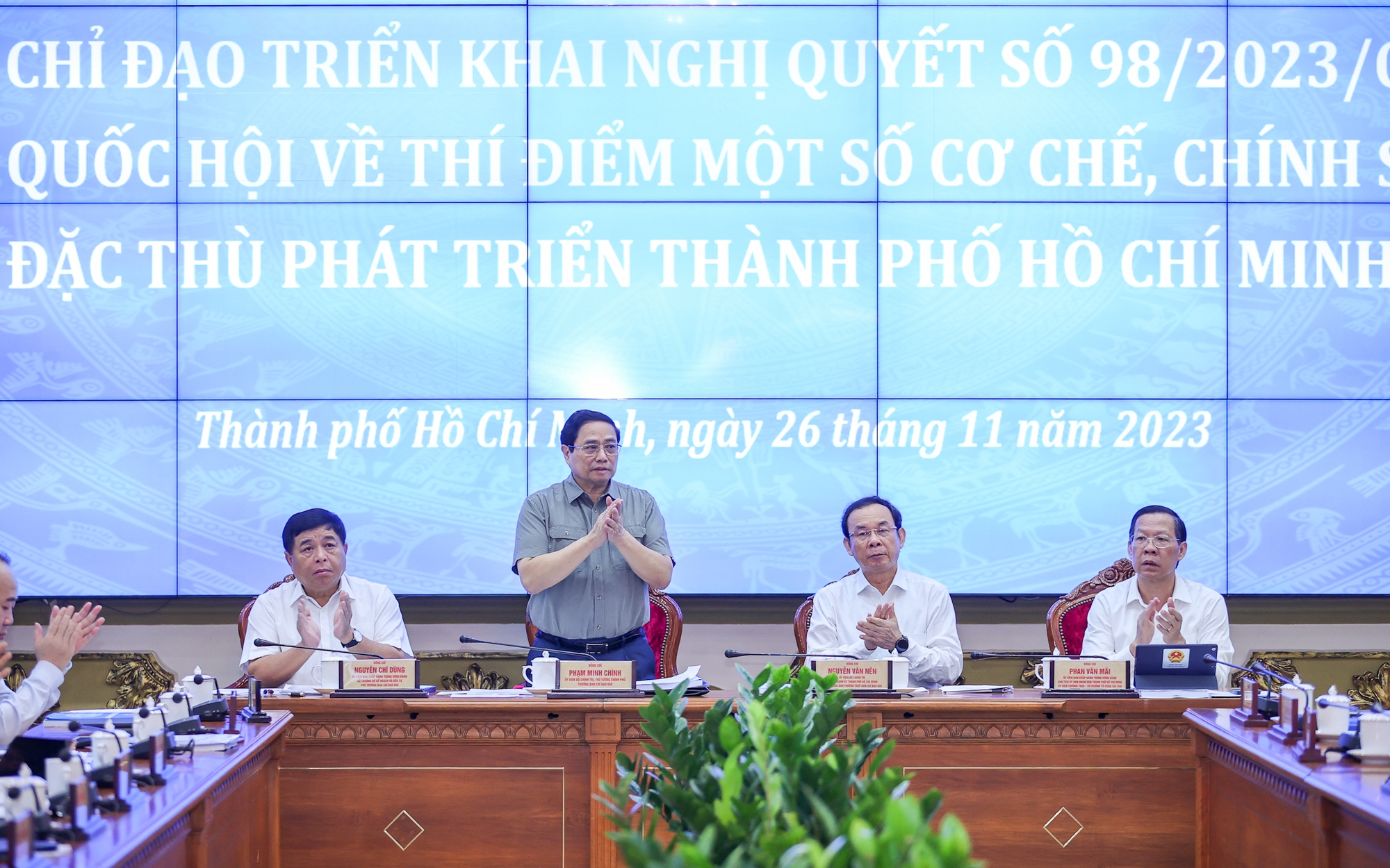 Tiêu điểm - Thủ tướng chủ trì hội nghị thực hiện thí điểm cơ chế đặc thù Tp.HCM