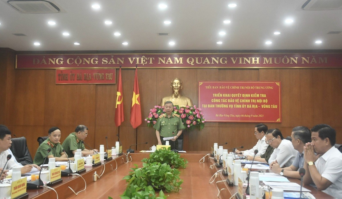Sự kiện - Đại tướng Tô Lâm kiểm tra công tác bảo vệ chính trị nội bộ tại Bà Rịa - Vũng Tàu