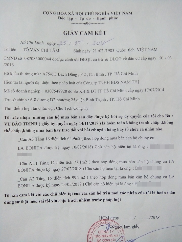 Hồ sơ điều tra - Quá trình lừa đảo bán căn hộ tinh vi của nữ Việt kiều và đồng phạm, chiếm đoạt hàng trăm tỷ đồng (Hình 2).