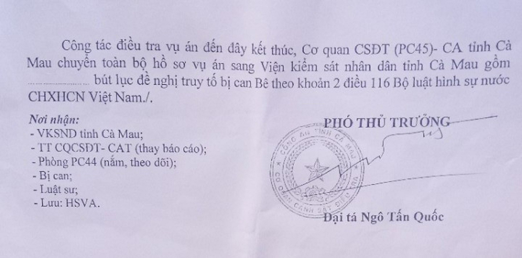 Hồ sơ điều tra - Đã có kết luận điều tra vụ bé gái 13 tuổi bị xâm hại đến mức tự tử