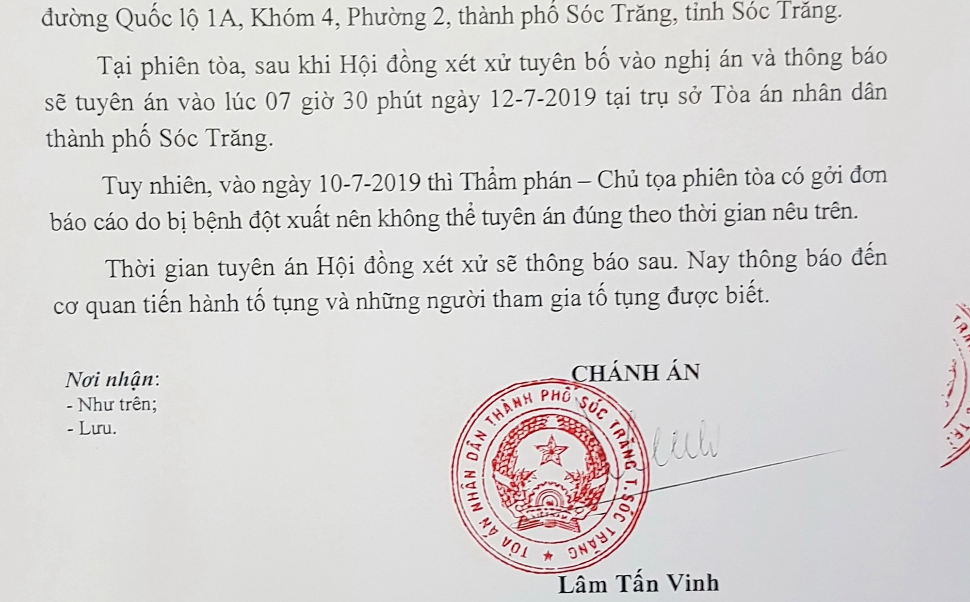 Hồ sơ điều tra - Lại dời ngày tuyên án hai cán bộ QLTT tỉnh Sóc Trăng với lý do bất ngờ (Hình 2).