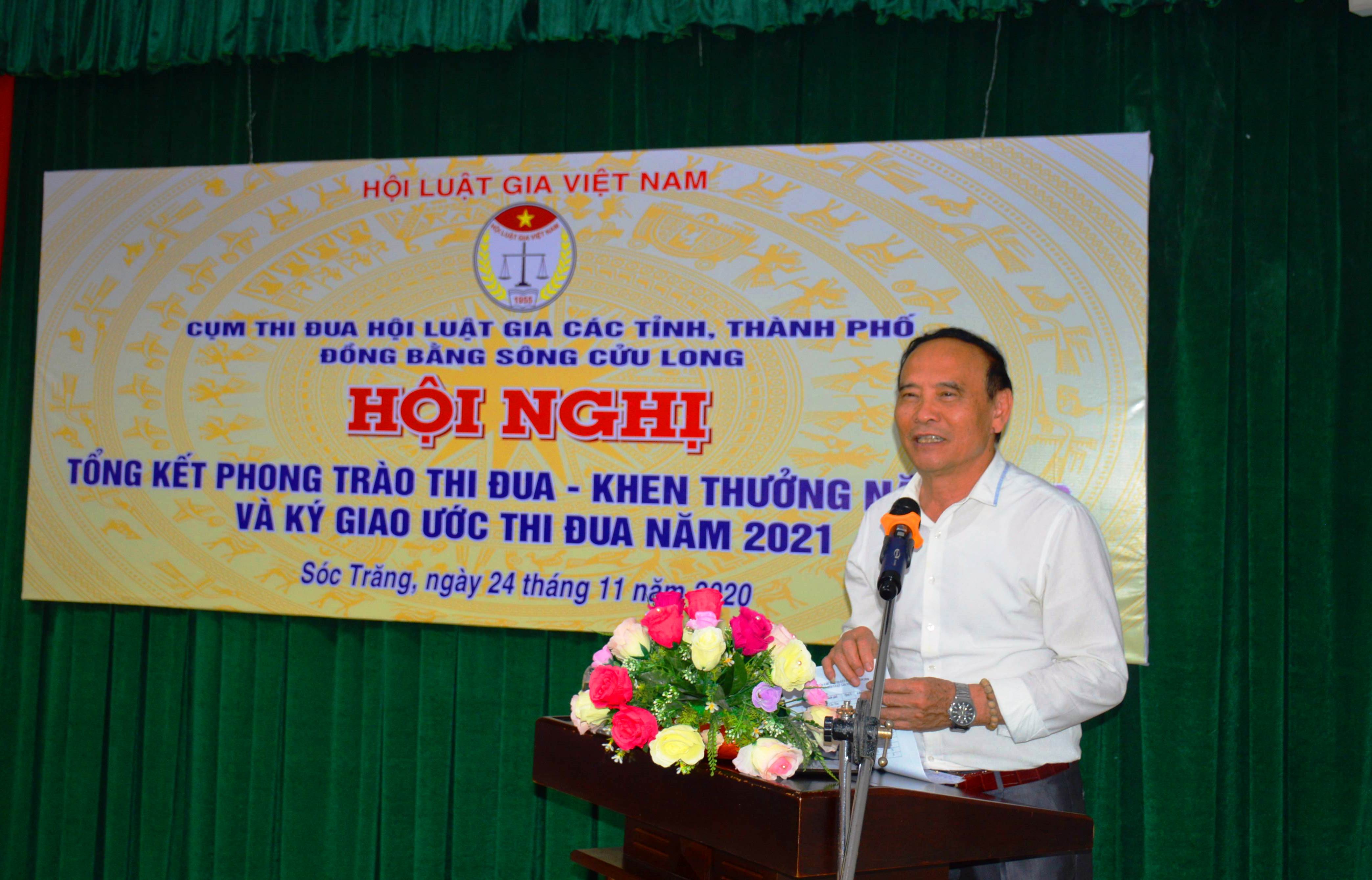 Chính sách - Hội Luật gia Việt Nam tổng kết Cụm thi đua khu vực ĐBSCL năm 2020