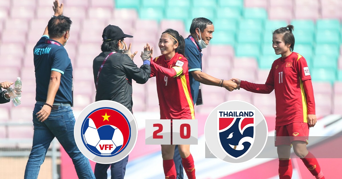 Bóng đá Việt Nam - Nhẹ nhàng vượt qua Thái Lan, ĐT nữ Việt Nam sáng cửa dự World Cup 2023