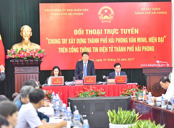 Tin nhanh - Hải Phòng đối thoại trực tuyến xây dựng thành phố văn minh, hiện đại