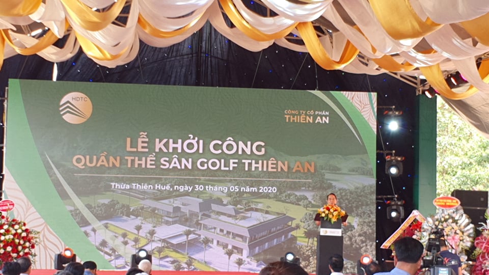 Tin nhanh - Rầm rộ lễ khởi công của một dự án sân golf chưa phép (Hình 3).