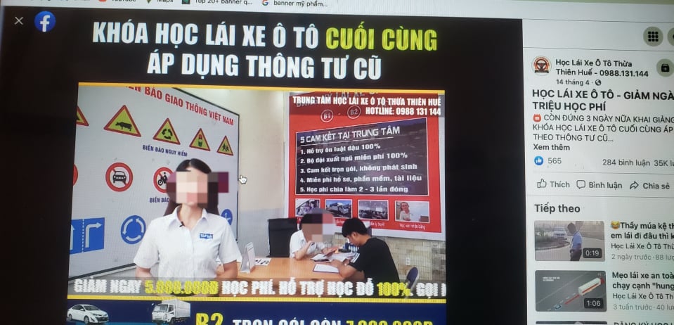 An ninh - Hình sự - Lật tẩy chiêu trò câu khách  của 'trung tâm' học lái ô-tô “rởm” ở Huế (Hình 2).