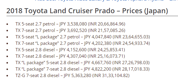 Xe++ - Hé lộ giá bán của Toyota Land Cruiser Prado 2018  (Hình 2).