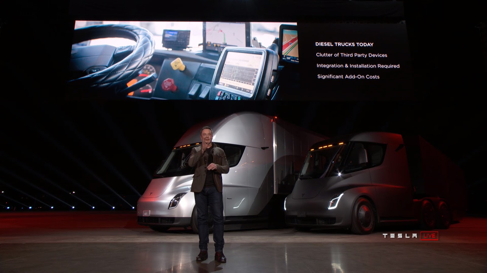 Xe++ -  Xe tải điện Tesla Semi trình làng, chạy được tới 800km/lần sạc (Hình 7).