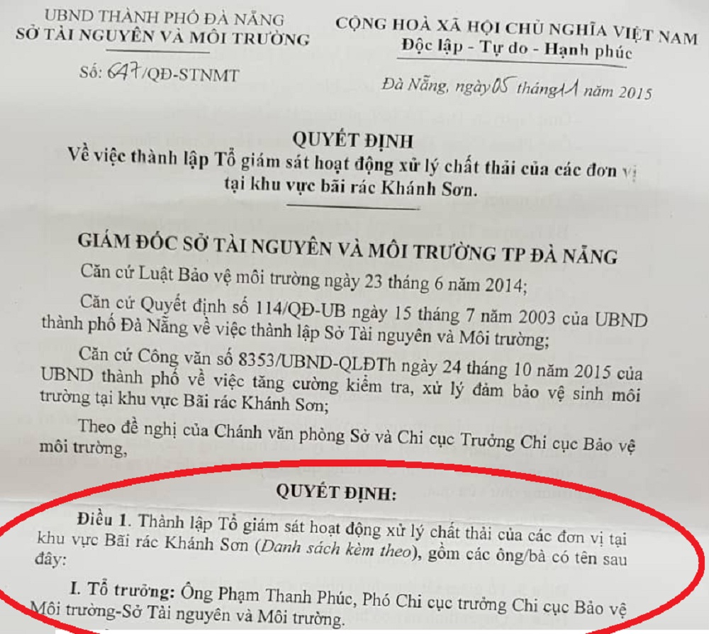 Môi trường - Nhân sự ngành môi trường và phía sau án phạt kỷ lục 1,1 tỷ đồng ở TP.Đà Nẵng (Hình 3).