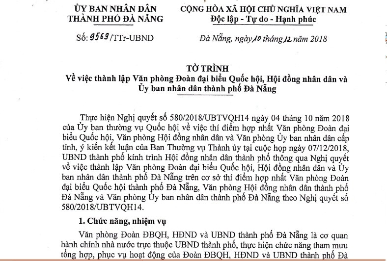 Tin nhanh - Hợp nhất 3 văn phòng, dôi dư 21 cán bộ: TP.Đà Nẵng 'tính' thế nào?