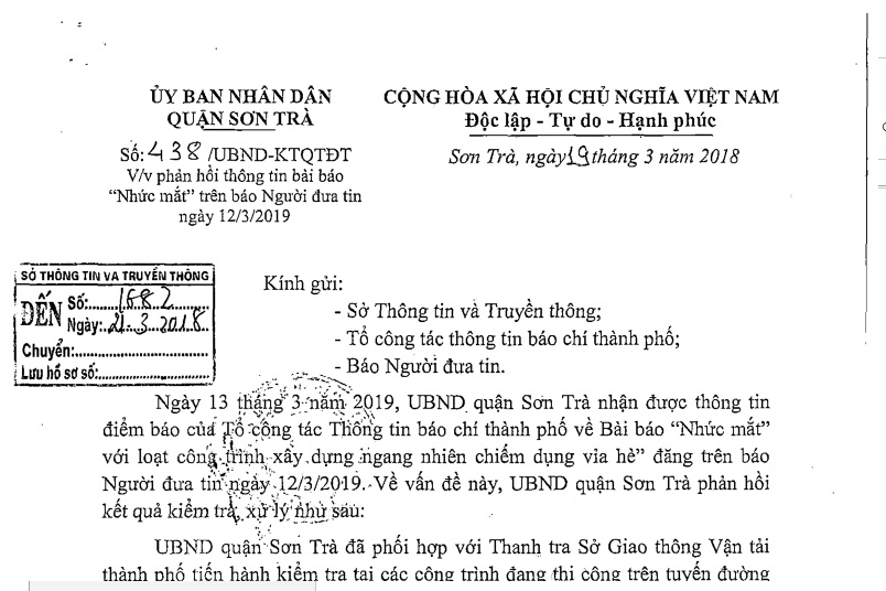 Tin nhanh - Đà Nẵng: Lập biên bản, xử phạt nhiều đơn vị sau phản ánh của báo Người Đưa Tin