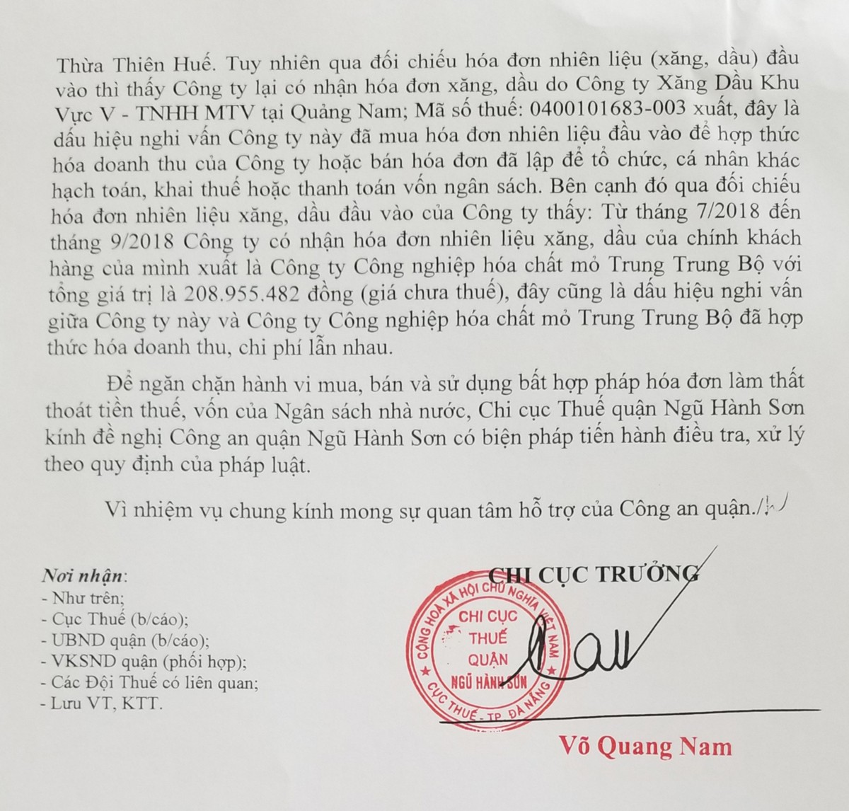 Tin nhanh - Đà Nẵng: Nghi vấn nhiều doanh nghiệp có dấu hiệu bất thường trong việc sử dụng hóa đơn (Hình 2).