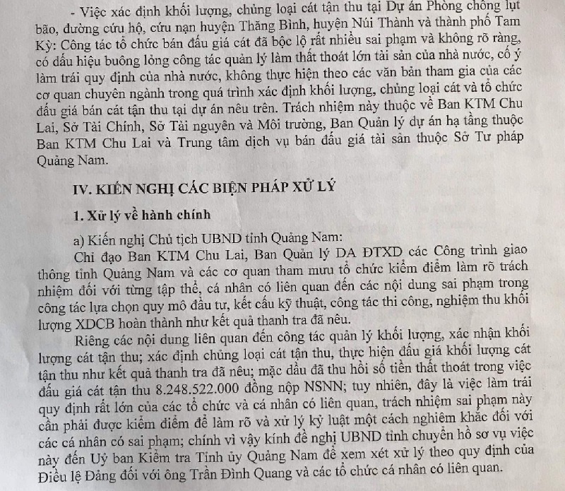 Tiêu dùng & Dư luận - Vụ sai phạm BQL Chu Lai: 900.000m3 cát trắng và những nghi vấn kỳ lạ? (Hình 2).