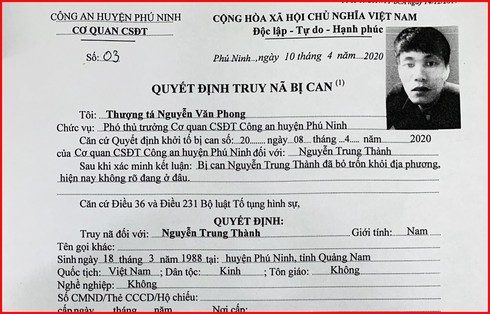 An ninh - Hình sự - Truy nã kẻ tát nữ thành viên tổ phòng, chống dịch Covid-19 ở Quảng Nam