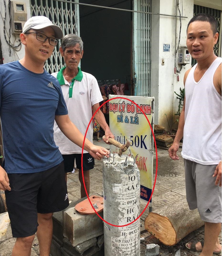 Tin nhanh - Trụ điện 'không lõi thép' gây 'bão' tại Đà Nẵng  (Hình 2).