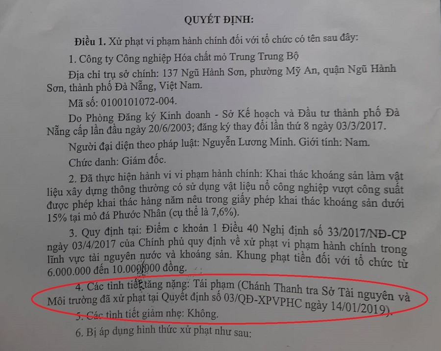 Xã hội - Thanh tra mỏ đá Phước Nhân sau phản ánh của Người Đưa Tin Pháp luật (Hình 2).