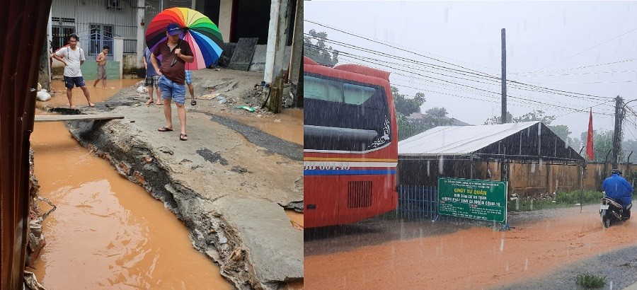 Dân sinh - Đà Nẵng: Bão chưa đến, phố đã thành sông, dân 'bì bõm' trong biển nước (Hình 2).