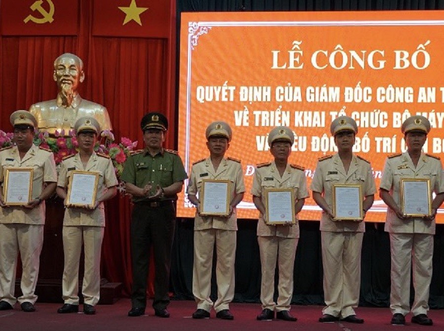 An ninh - Hình sự - Công an Tp.Đà Nẵng kiện toàn bộ máy tổ chức