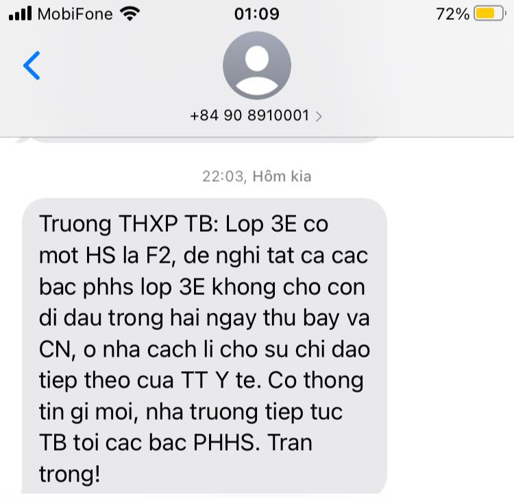 Tin nhanh - Tâm sự phụ huynh có con là F1 với học sinh lớp 3E tại quận Nam Từ Liêm (Hình 3).