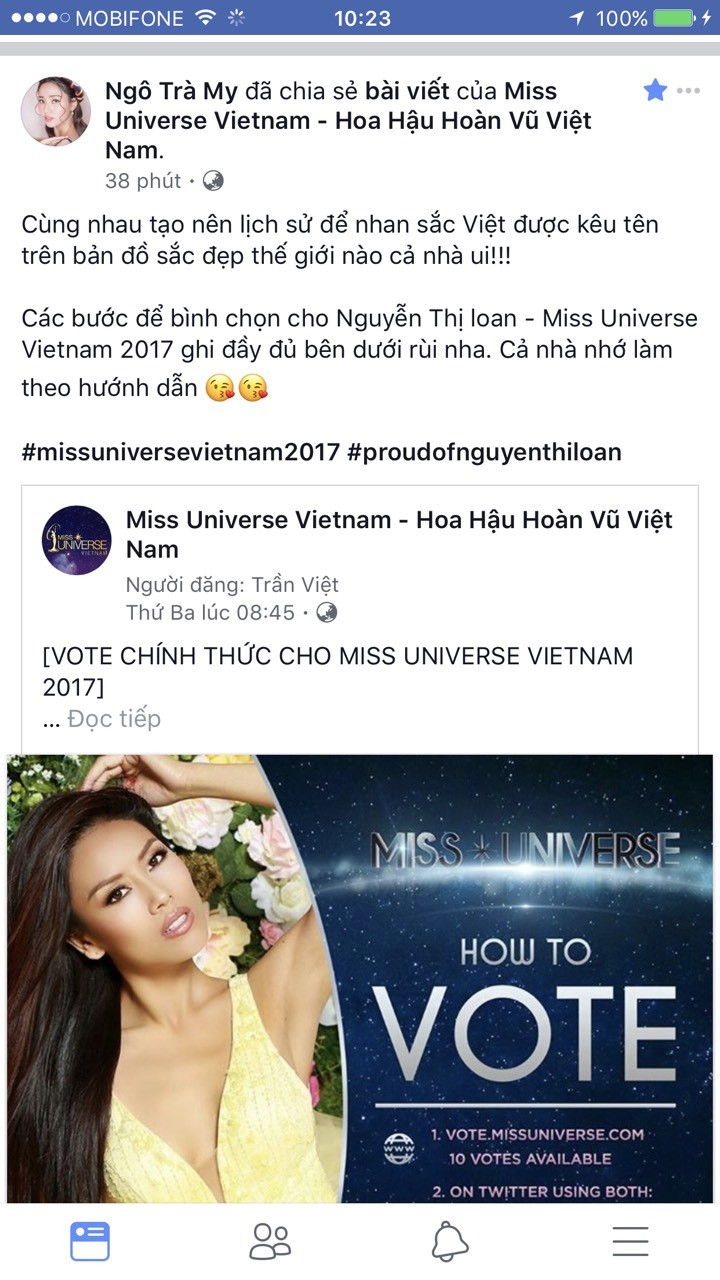 Sự kiện - Mỹ nhân Việt kêu gọi bình chọn cho Nguyễn Thị Loan tại Miss Universe 2017