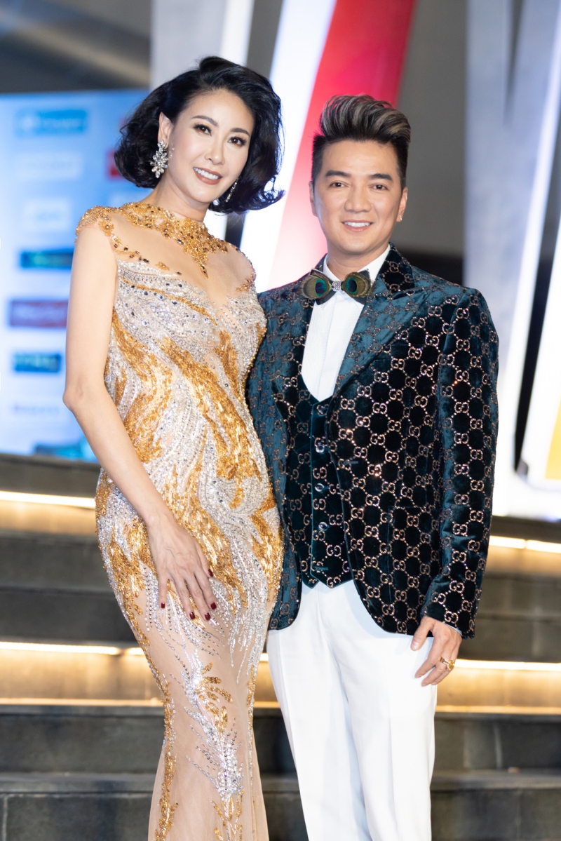 Hoa hậu Hà Kiều Anh và ca sĩ Đàm Vĩnh Hưng.
