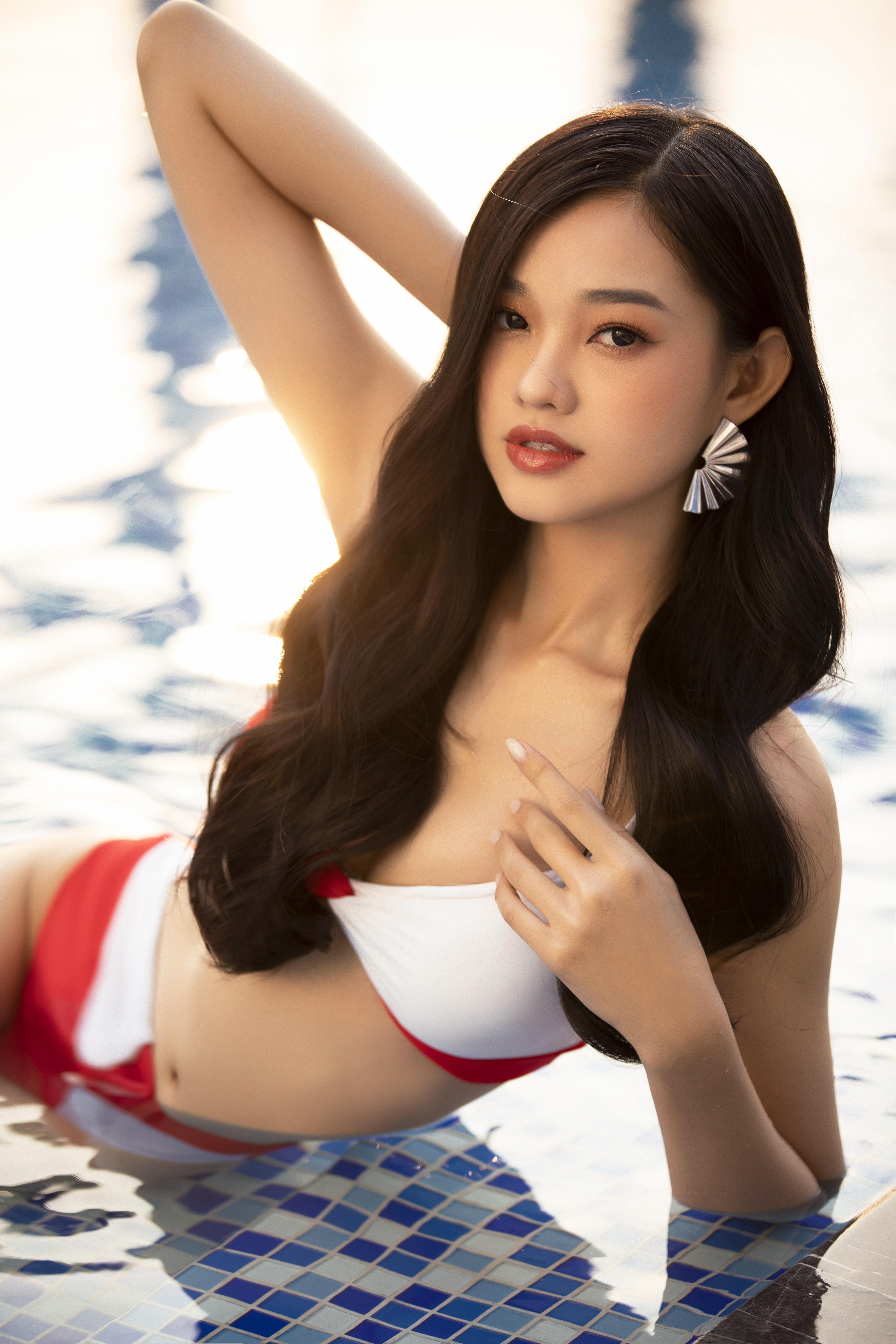 Văn hoá - Thí sinh Miss World Vietnam 2022 khoe dáng với bikini (Hình 8).