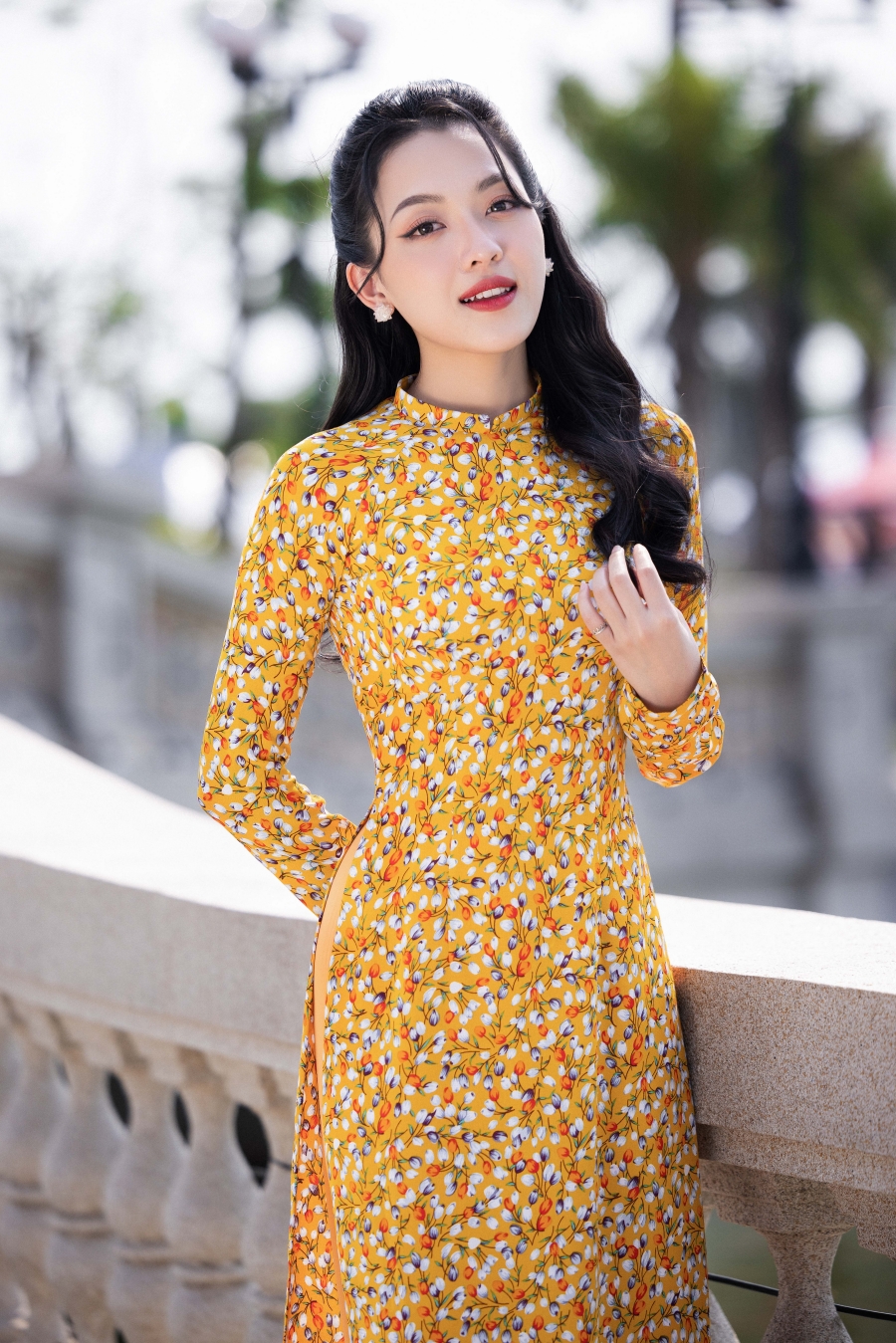 Văn hoá - Miss World Vietnam 2022: Thí sinh khoe sắc rạng ngời trong tà áo dài (Hình 8).