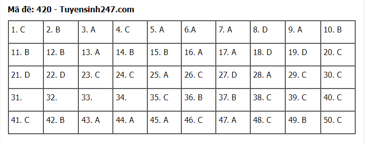 Giáo dục - Đáp án đề thi môn Ngoại Ngữ thi tốt nghiệp THPT 2022 mã đề 420 (Hình 6).